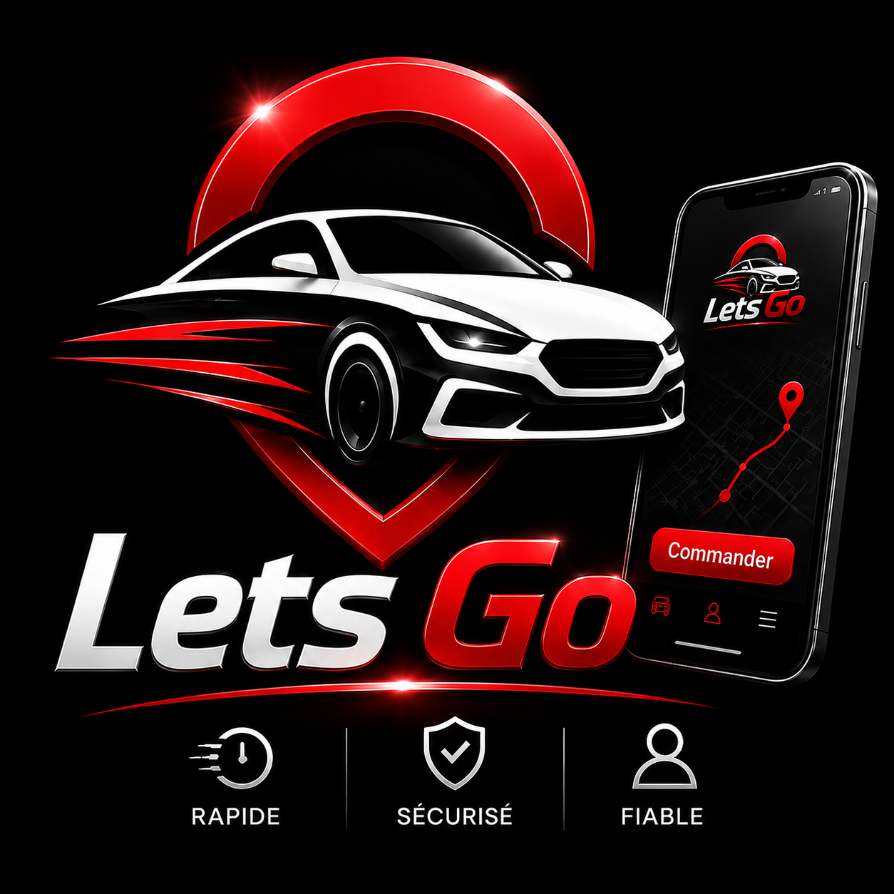 Logo Lets Go chauffeur privé VTC Thionville Grand Est Logo Lets Go chauffeur privé VTC Thionville Grand Est